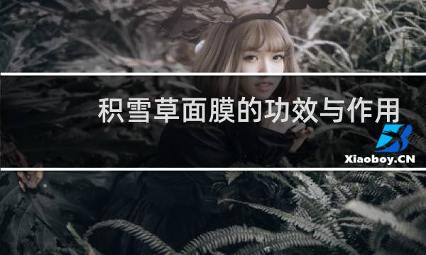 积雪草面膜的功效与作用