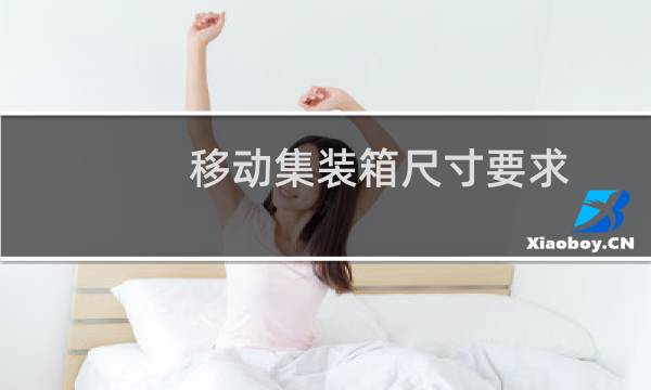 移动集装箱尺寸要求