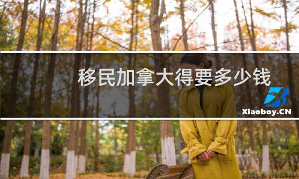移民加拿大得要多少钱