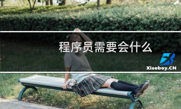 程序员需要会什么