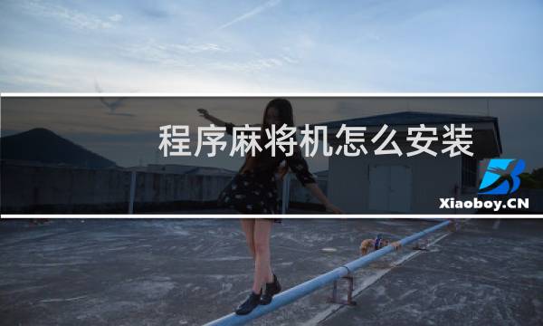 程序麻将机怎么安装