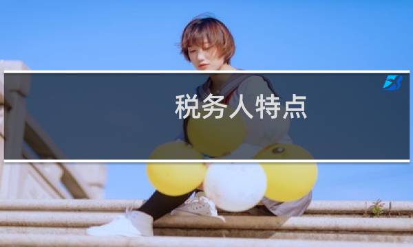 税务人特点