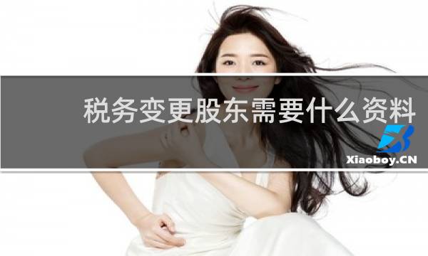 税务变更股东需要什么资料
