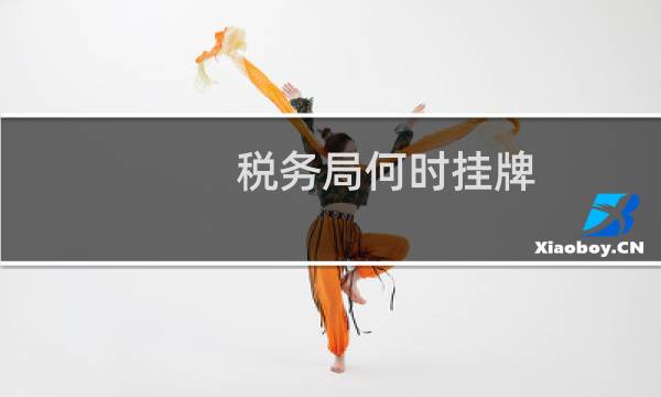 税务局何时挂牌