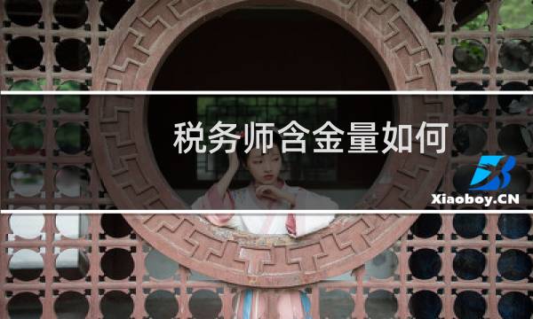 税务师含金量如何