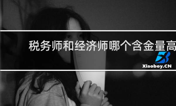 税务师和经济师哪个含金量高