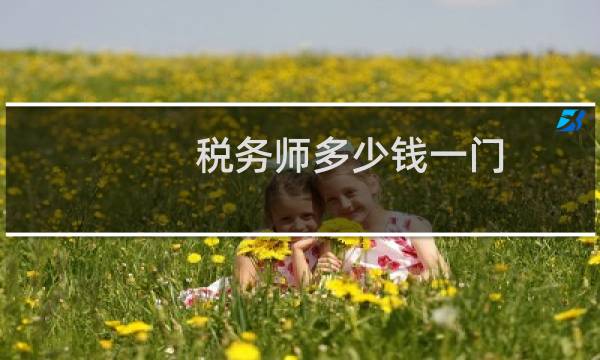 税务师多少钱一门