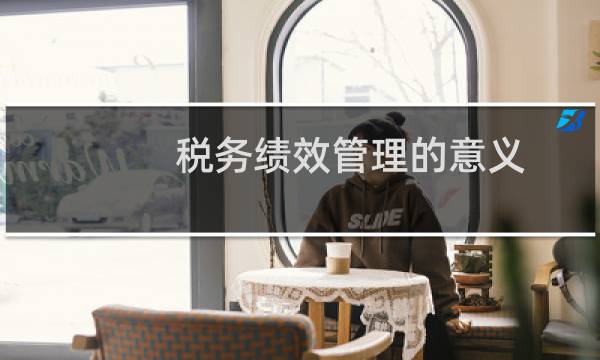 税务绩效管理的意义