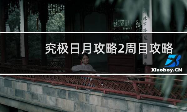 究极日月攻略2周目攻略
