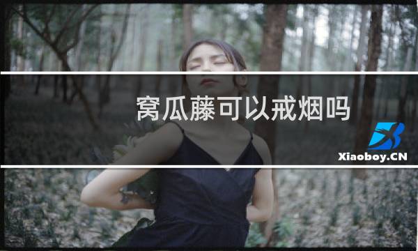 窝瓜藤可以戒烟吗