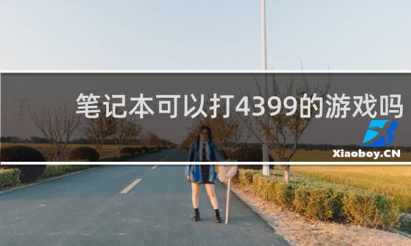 笔记本可以打4399的游戏吗