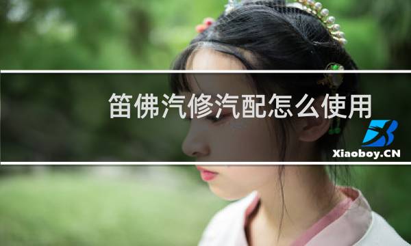 笛佛汽修汽配怎么使用