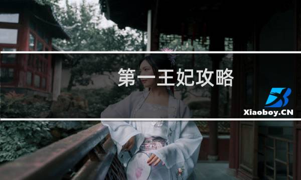 第一王妃攻略