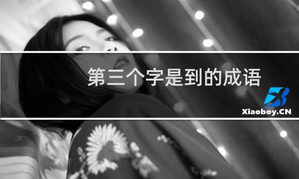 第三个字是到的成语