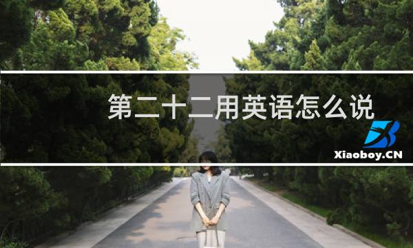 第二十二用英语怎么说