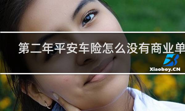 第二年平安车险怎么没有商业单子