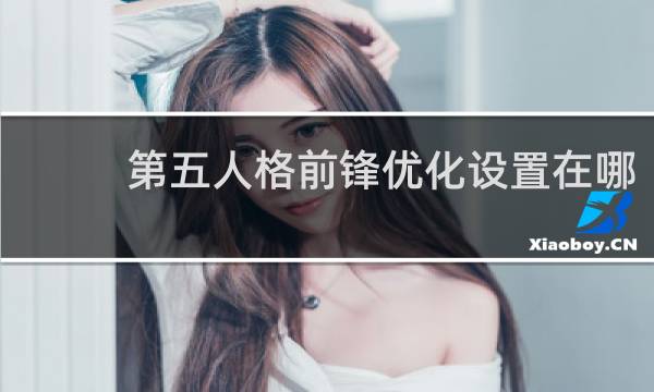 第五人格前锋优化设置在哪