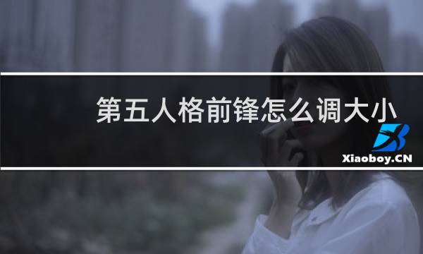 第五人格前锋怎么调大小