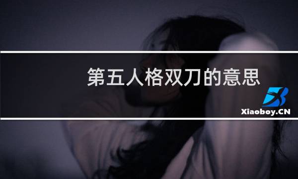 第五人格双刀的意思