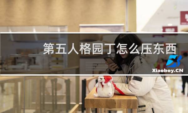 第五人格园丁怎么压东西