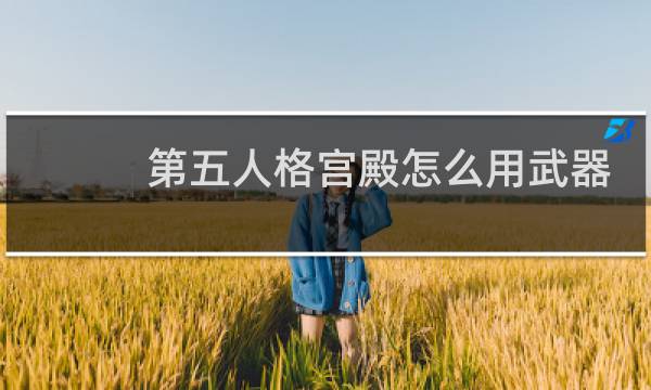 第五人格宫殿怎么用武器