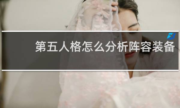 第五人格怎么分析阵容装备