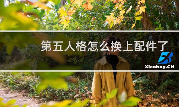 第五人格怎么换上配件了