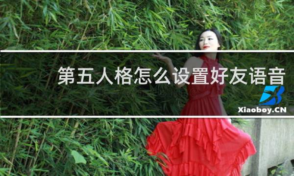 第五人格怎么设置好友语音