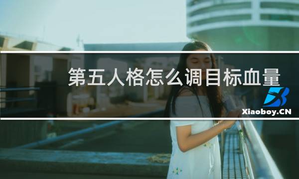 第五人格怎么调目标血量