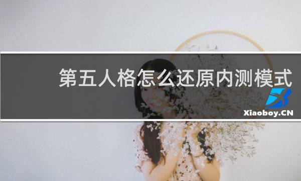 第五人格怎么还原内测模式