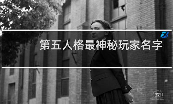 第五人格最神秘玩家名字