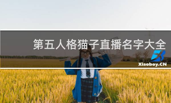 第五人格猫子直播名字大全