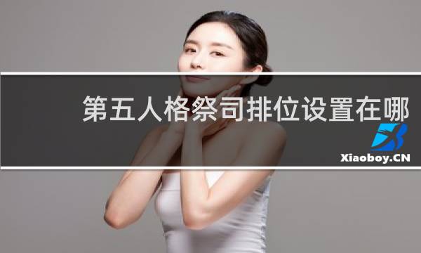 第五人格祭司排位设置在哪