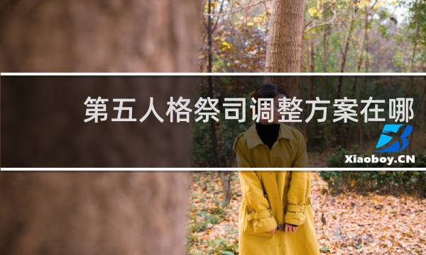 第五人格祭司调整方案在哪