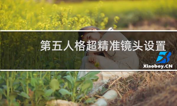 第五人格超精准镜头设置