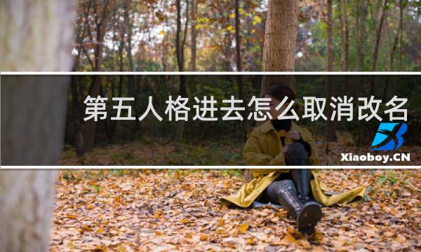 第五人格进去怎么取消改名