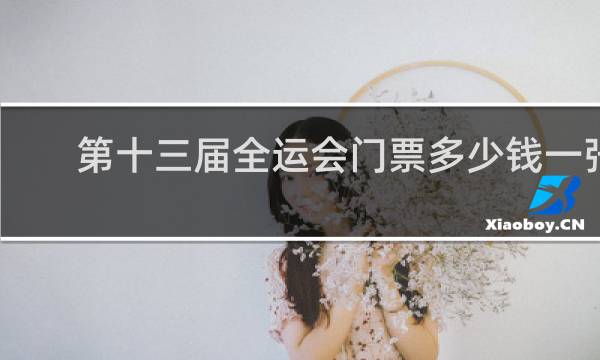 第十三届全运会门票多少钱一张