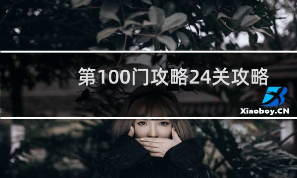 第100门攻略24关攻略