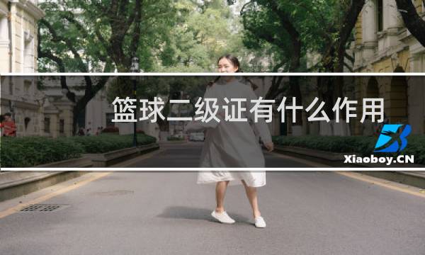 篮球二级证有什么作用