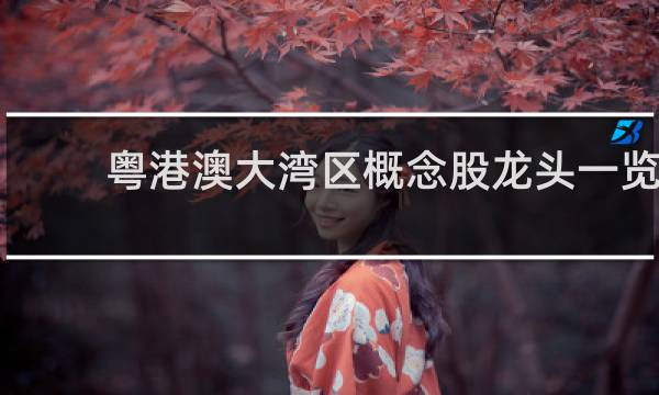 粤港澳大湾区概念股龙头一览