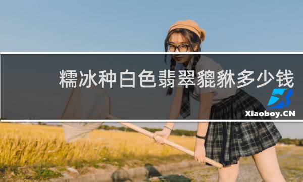 糯冰种白色翡翠貔貅多少钱
