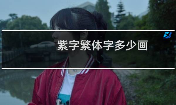 紫字繁体字多少画