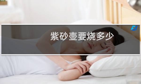 紫砂壶要烧多少