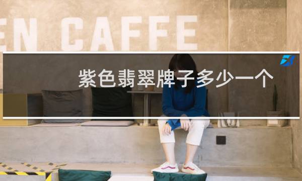 紫色翡翠牌子多少一个
