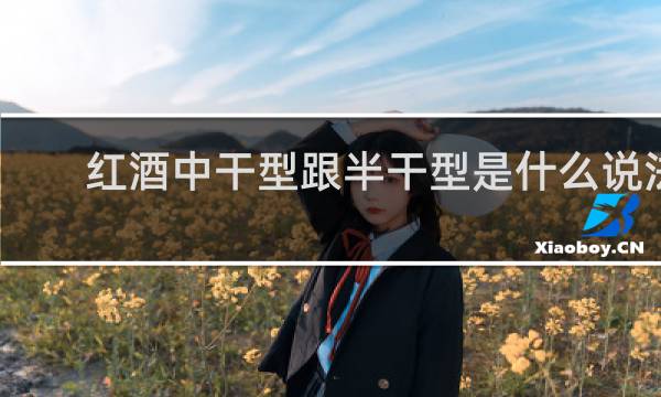 红酒中干型跟半干型是什么说法