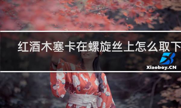 红酒木塞卡在螺旋丝上怎么取下来