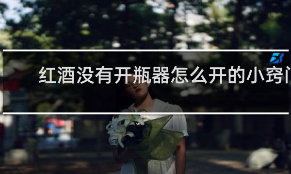 红酒没有开瓶器怎么开的小窍门