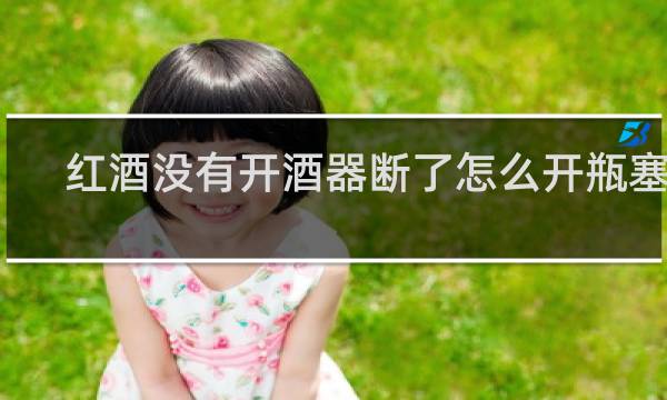 红酒没有开酒器断了怎么开瓶塞子