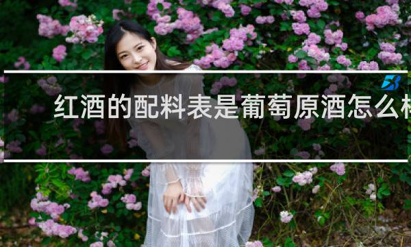 红酒的配料表是葡萄原酒怎么样
