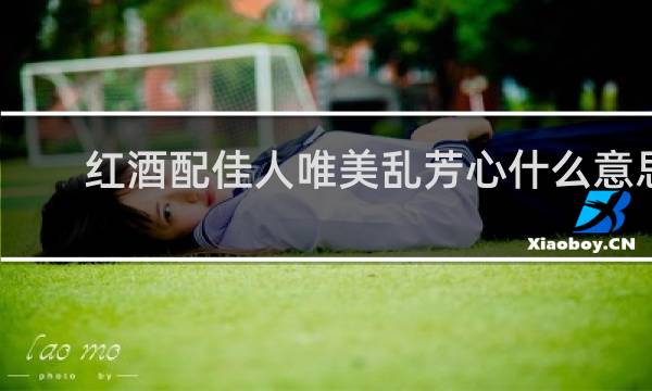 红酒配佳人唯美乱芳心什么意思
